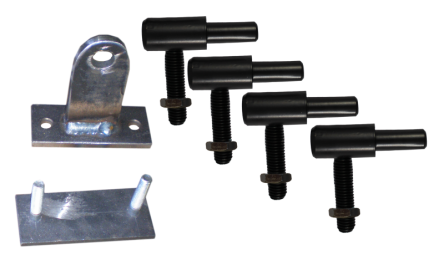 Elementy mocujące - słup stalowy