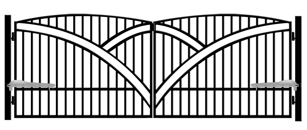 Double-leaf gate