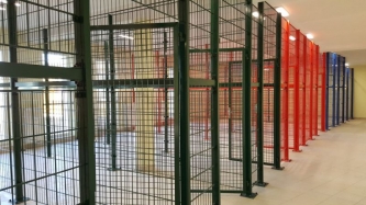 CLOAKROOM BOXES IN SPORTS HALL